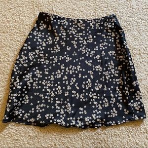 “Cotton on Black Floral Mini Skirt”